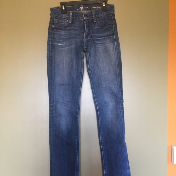 7 For All Mankind Straight Jeans - Picture 1 of 7